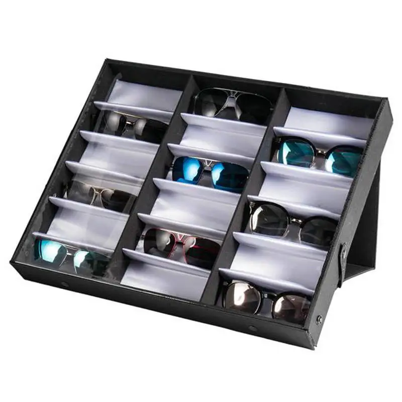 

18 Pairs Sunglasses Organizer Box Equisite Sunglasses Storage Case Eyewear Display Case SKU29323650