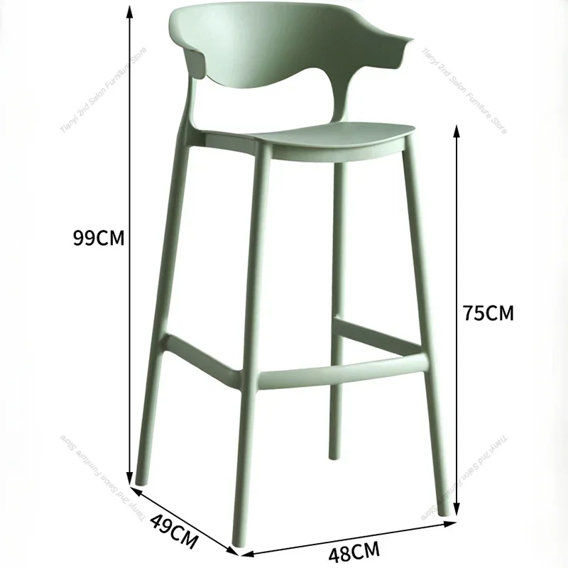Modern Comfortable Japanese Style Bar Chairs Plastic Designer Bedroom Restaurant Bar Chairs Office Home Furniture Banqueta HBBC