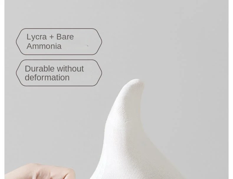 Rutschfeste Unsichtbare Damensocken 100% Baumwolle Niedrig Geschnittene Bootsocken Sommer Dünn Atmungsaktiv Anti-Geruch Schweißabsorbierend Unsichtbare Socken – Detail 12