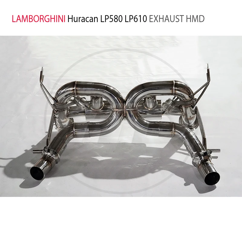 

Выхлопные системы HMD из нержавеющей стали Catback для Lamborghini Huracan приблизительный стиль