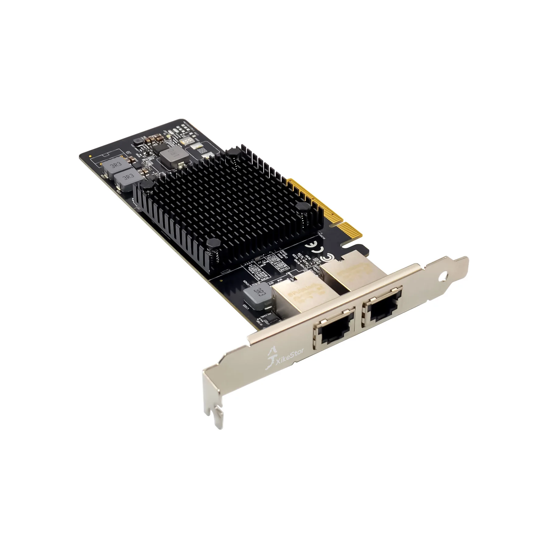 XikeStor 듀얼 10G 전기 포트 네트워크 카드는 1G/2.5G/5G/10G 속도를 지원하며, Intel X550 칩 PCIE 네트워크 카드는 서버/데스크탑을 지원합니다.