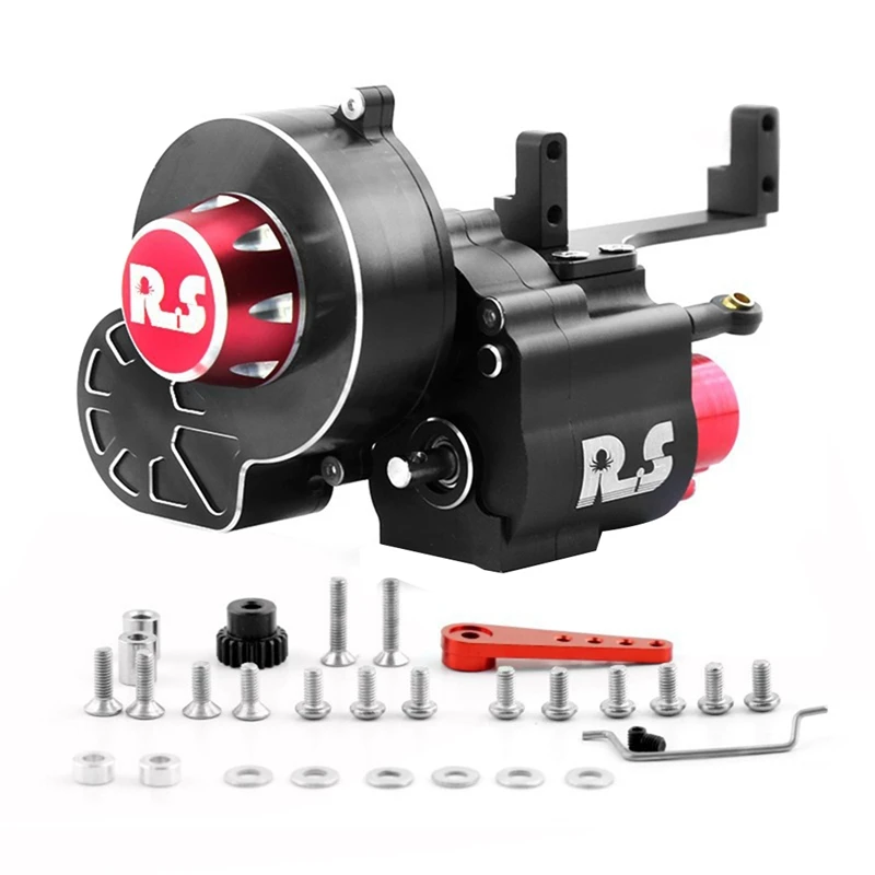 

Коробка передач RS, полная коробка передач, металлические аксессуары для Axial SCX10 I II III Ghost DIY RC Crawler Car
