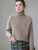 High Quality Women's Turtleneck Sweater For Winter 100% Cashmere Thick Soft Warm Twist Flower Vintage Style Korean Fashion Tops #1