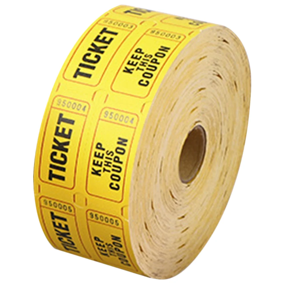 

Paper Raffle Tickets Universal Ticket Labels Lottery Roll Activity Coupon Amusement Park Entry Tickets