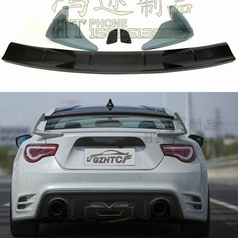 

For Toyota 86 GT86 Subaru BRZ Carbon Fiber and FRP 3-stage Rear Spoiler Trunk Wing