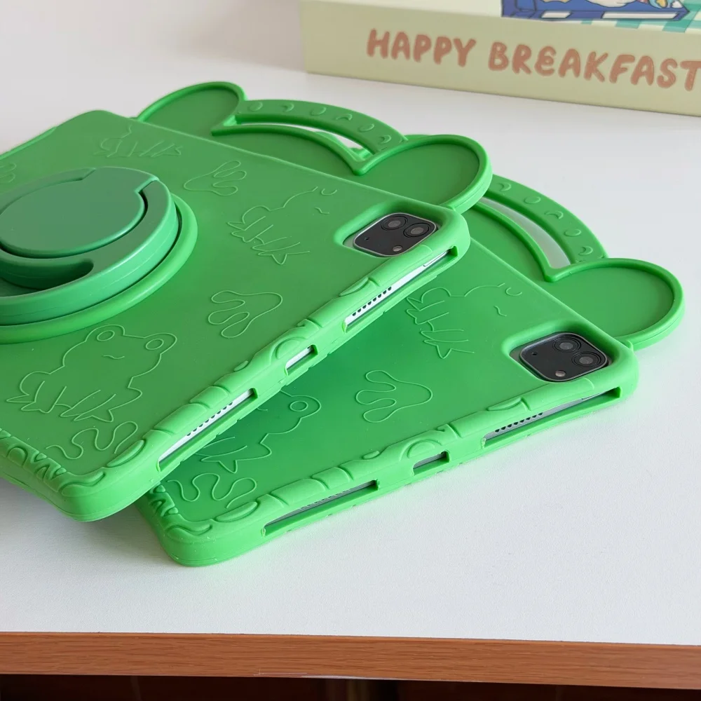 3D Cartoon Frog Soft Silicone Tablet Case