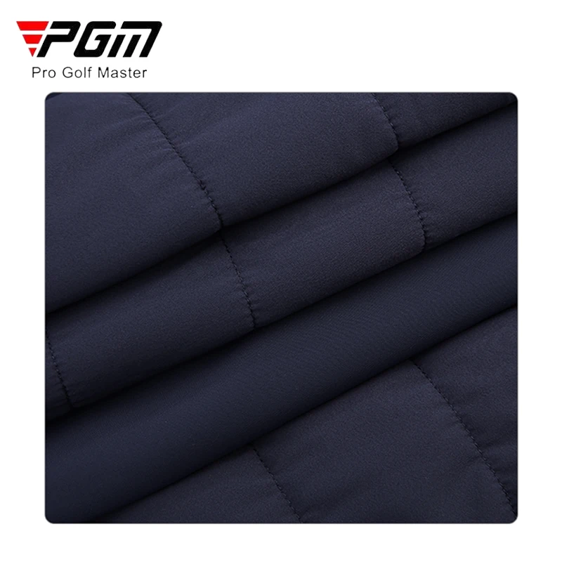 PGM Women Sleeveless Golf Jacket Ladies Waterproof Keep Warm Long Vest Women Padded Cotton Waistcoat Full Zipper Golf Outerwear