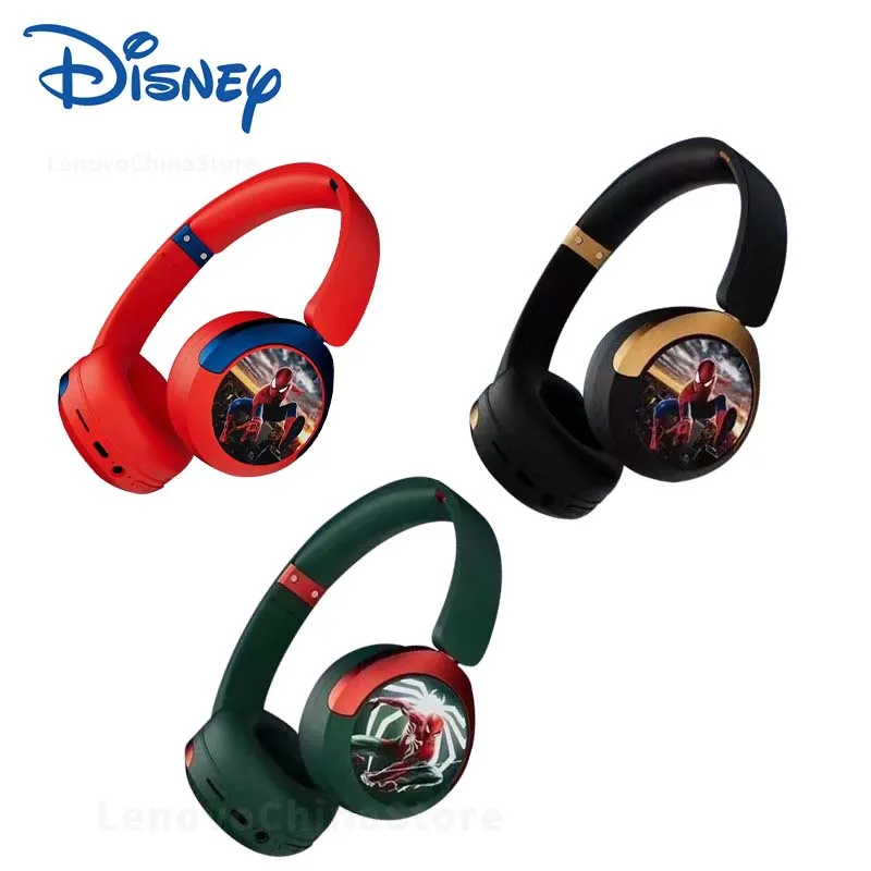 Disney Headphones Stereo Sound Foldable Earphones Wireless Bluetooth Headsets Laptop for Spider Man Kids Anime Cartoon KA506