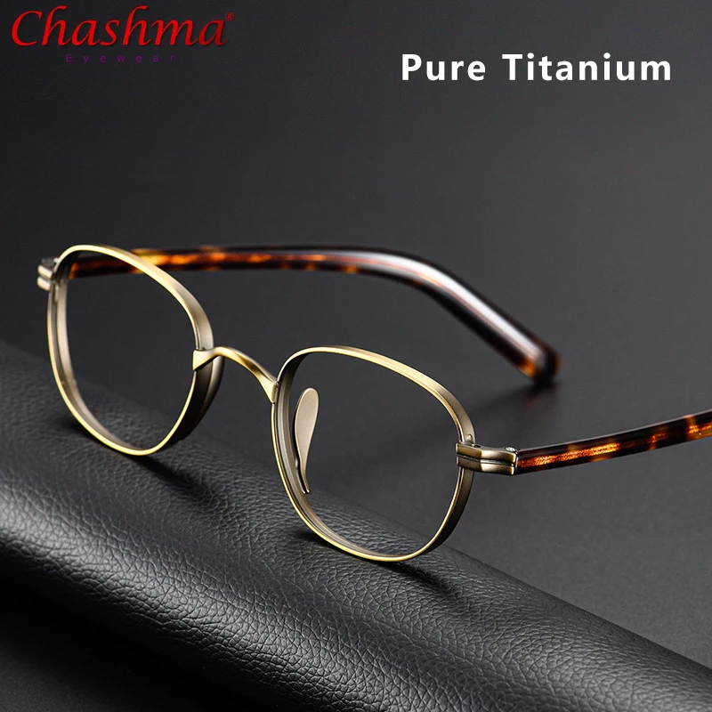 

Ultra Light Pure Titanium Eyeglass Man Small Size Fashion Retro Round Eyeglasses Widened Design Optical Prescription Eyeglasses