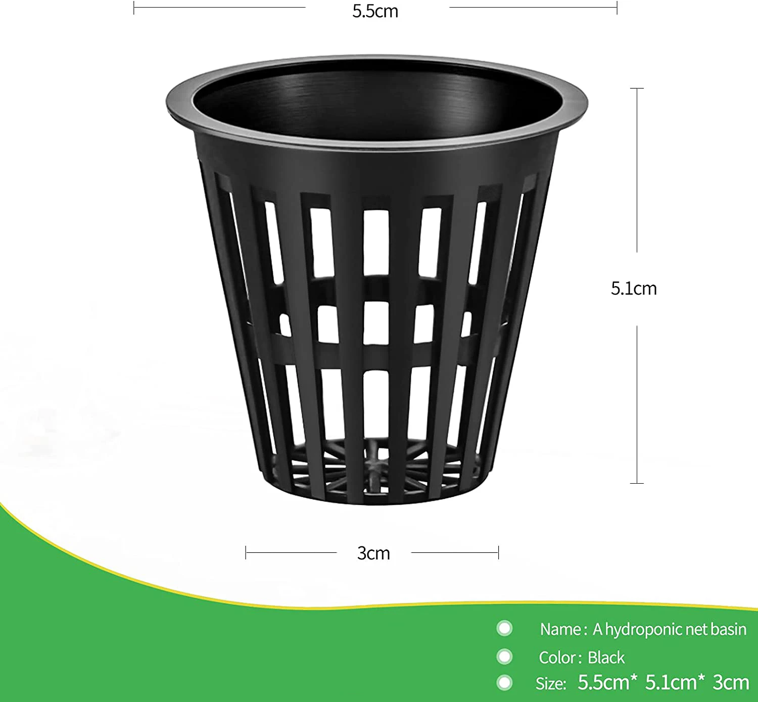 20PCS Hydroponic Colonization Mesh Plant Grow Net Nursery Pots Cup Plastic Basket Plant Soilless Greenhouse