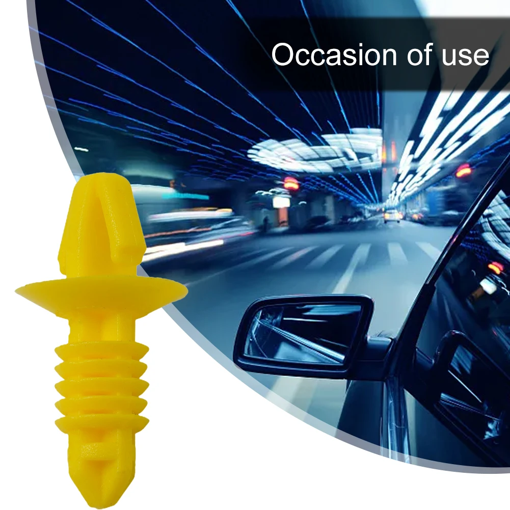 

Fastener Clip Yellow 1310861 1310862 Accessories Dash Insulator Front Parts Plastic Replacement Garden Durable