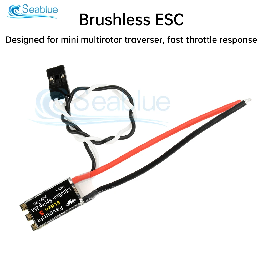 Micro ESC 20A/30A pour Drone RC, 2-6S Lipo, Mini ESC sans BEC