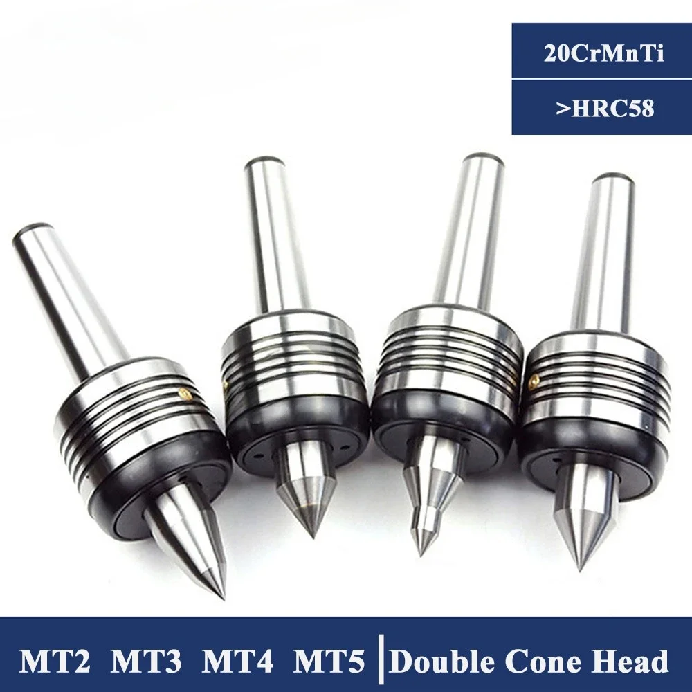 

Morse Top Center MT2 MT3 MT4 MT5 CNC Lathe Rotary Center Standard Double Cone Head Live Center Morse turning center Accessories