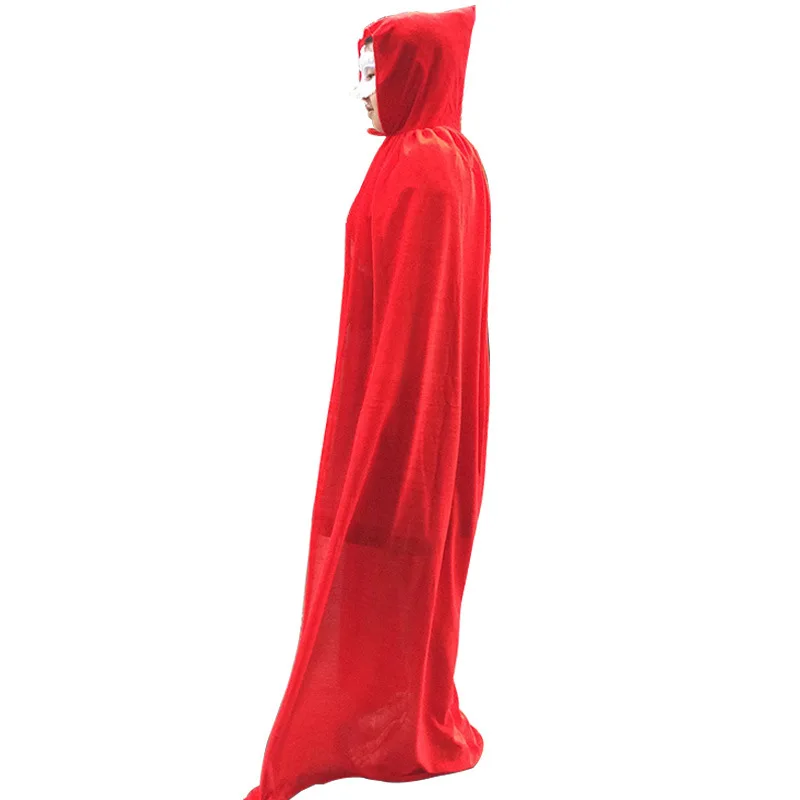 

Louatui Unisex Adults Hooded Cloak Long Velvet Cape Hooded Vampire Cape Halloween Cosplay Costumes