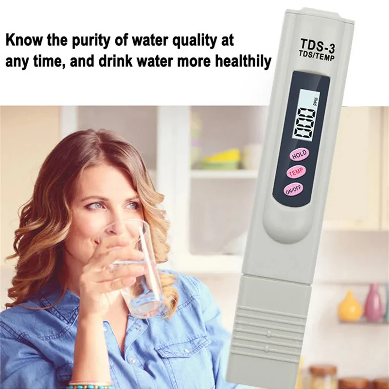 Water Tester Water Quality Detector Handheld TDS Digital Water Tester Water Test Pen Quality Analysis Meter Purity Check 0-9999 ppm Measurement water tester,water quality detector
