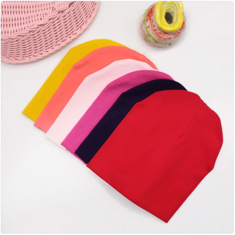 Baby Hat 6M-3Y Baby Street Dance Hip Hop Hat Cotton Toddler Cap Scarf for Boys Girls Winter Warm Solid Color Children Spring Autumn