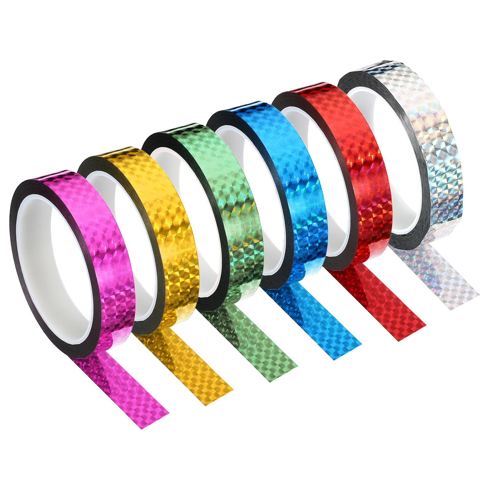 20/25/35mmx50m Prism Tape Holographic Metalized Reflective Decorative Adhesive Masking Tape DIY Art Craft Wrapping Stationery 2