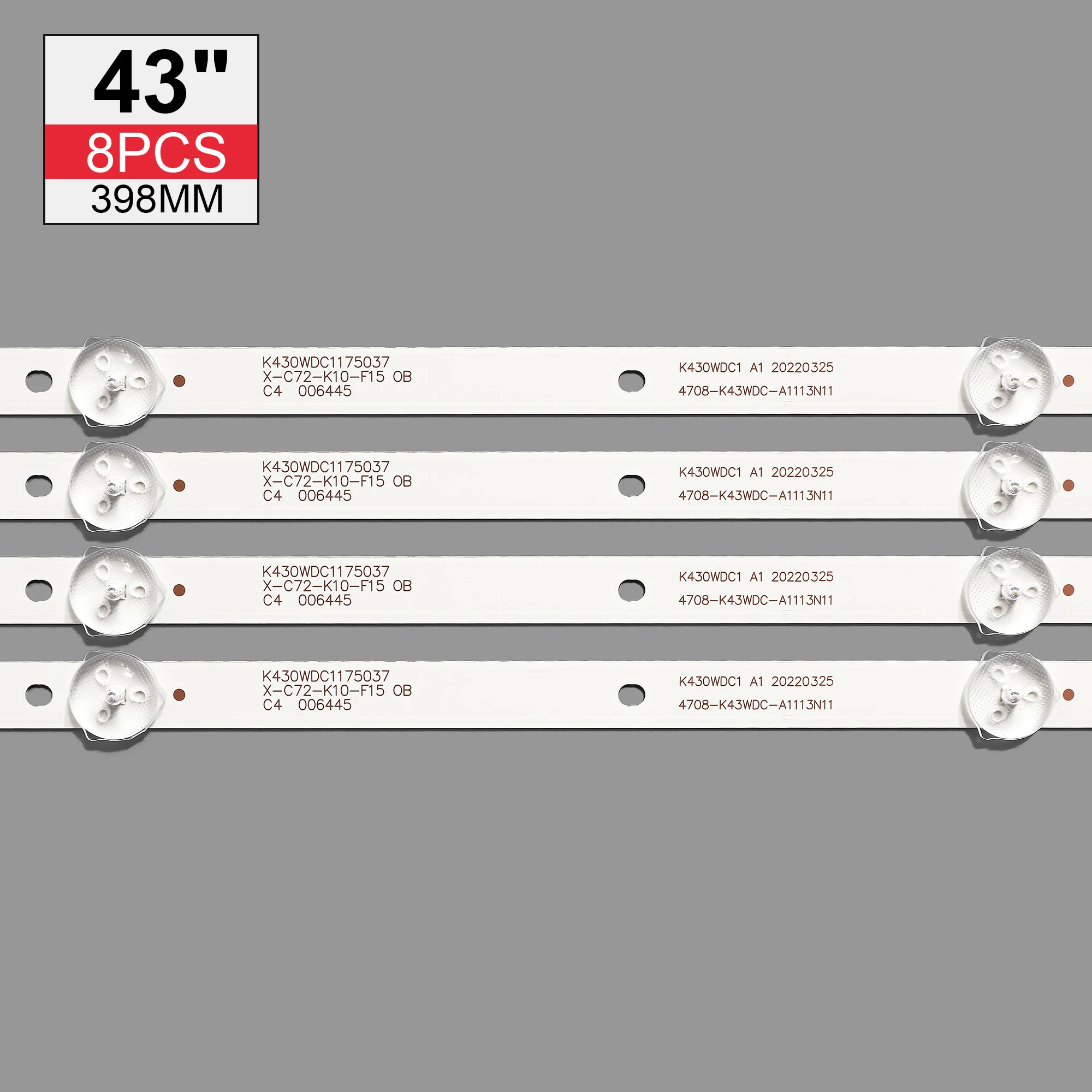8PCS/Kit TV  ŰƮ AOC LE43M3570/60  LED Ʈ Ʈ LE43M3579 LED   4708-K43WDC-A1113N11  K430WDC1 A1