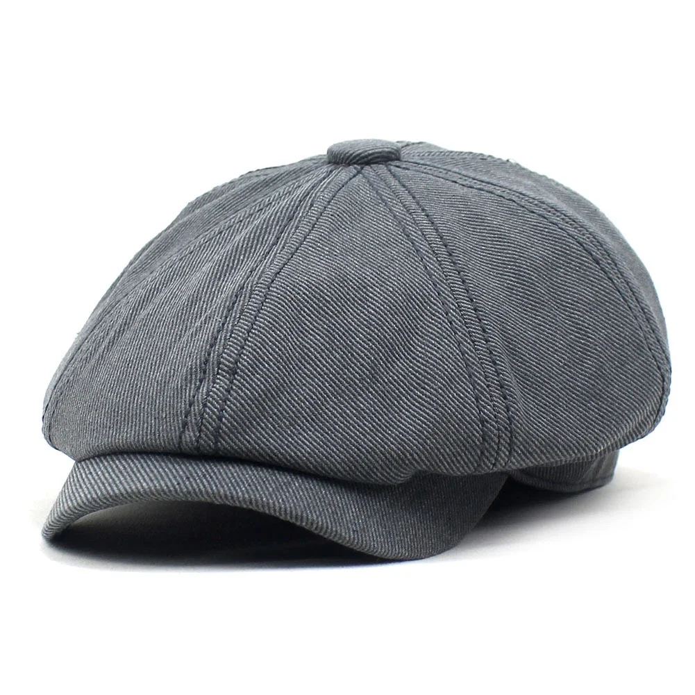 Cap Men Hat Vintage Windproof Accessories Beret Cabbie Casual Classical Cotton Driving Newsboy Daily All Seasons