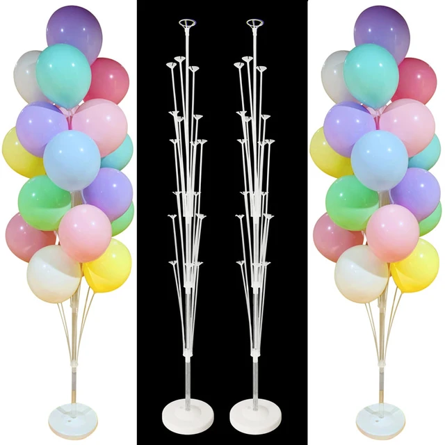 Socle à ballons en forme de colonne, décoration de fête d'anniversaire pour  enfants, tige de support à ballons, fournitures pour fête de mariage