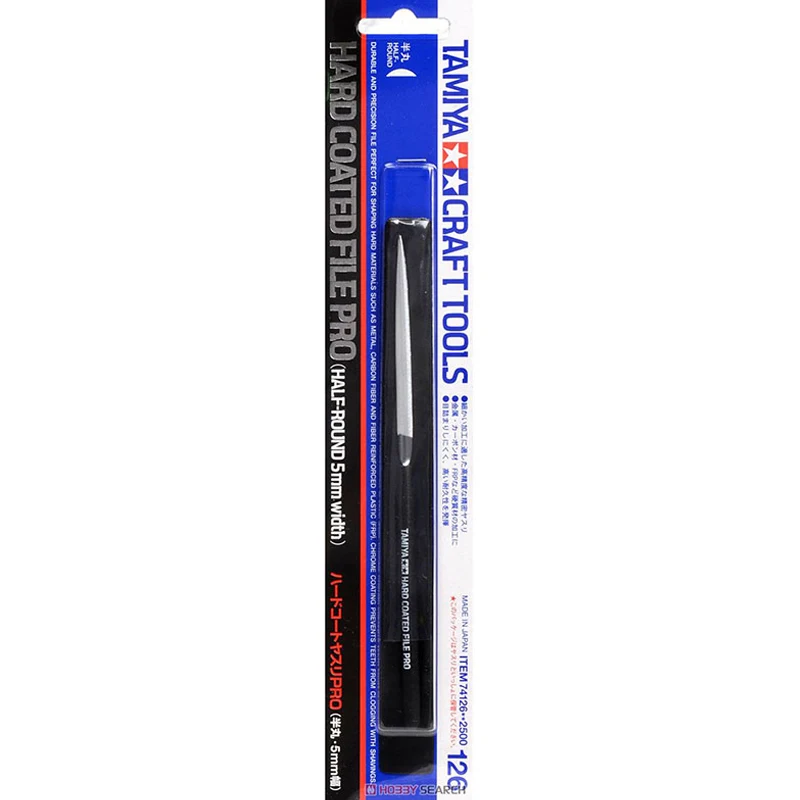 

Tamiya 74126 Craft Tools Hard Coated File PRO (Half-Round 5mm Width)