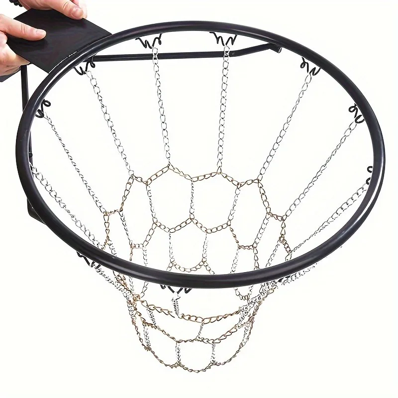 Description Picture 5 of itemOutdoor Galvanized Steel Chain Net Durable Basketball Target Net Basketball Classic Sport Steel Chain Basketball Net