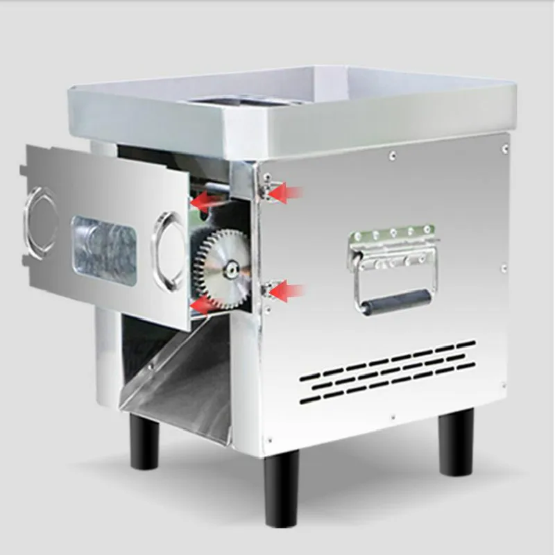 

Free shipping High efficiency 120kg/h commercial electric meat slicing machine, fresh beef pork meat slicer dicer machine