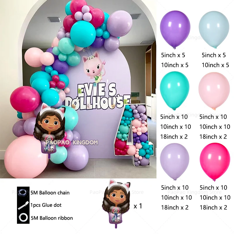 Striscione La Casa Delle Bambole Di Gabby - 02 - Carta Cm 140x100 - Foto 4