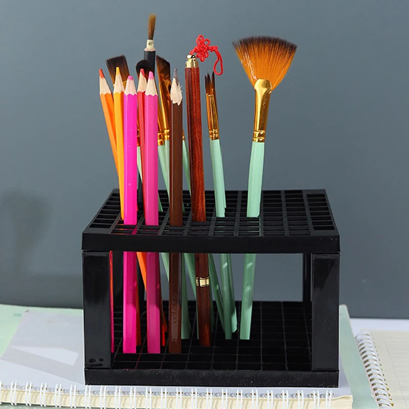 Create Pencil Brush Holder Organizer Detachable 96 Hole Pencil Holder for  Desk Pens Paint Brushes Pencils