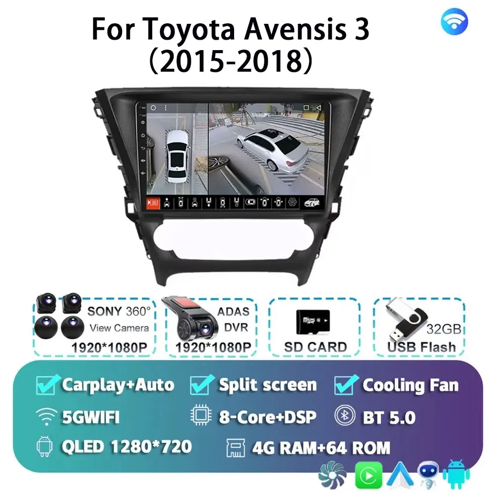 4G-64G 360 DVR