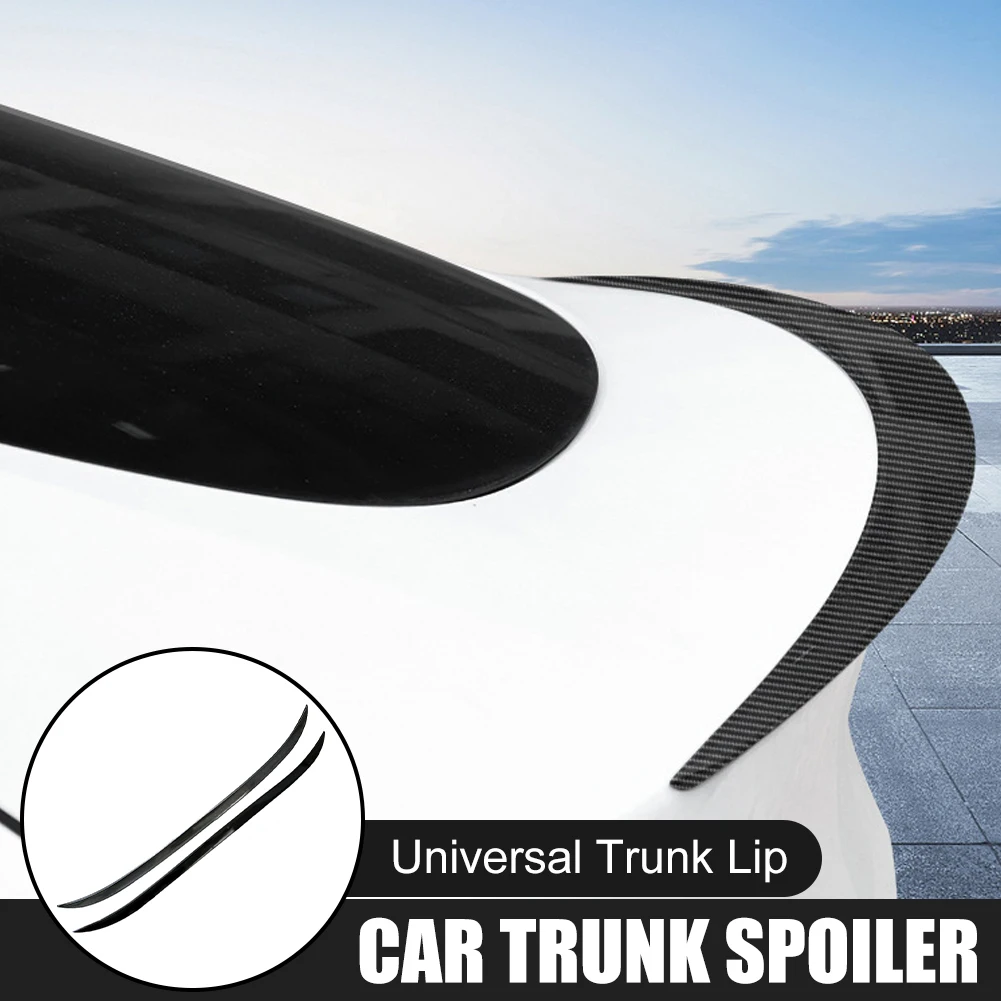 

Universal Car Trunk Spoiler Lip Carbon Fiber Decoration Car Styling Trunk Spoiler Wing Car Modified Sports Tail with Adhesive