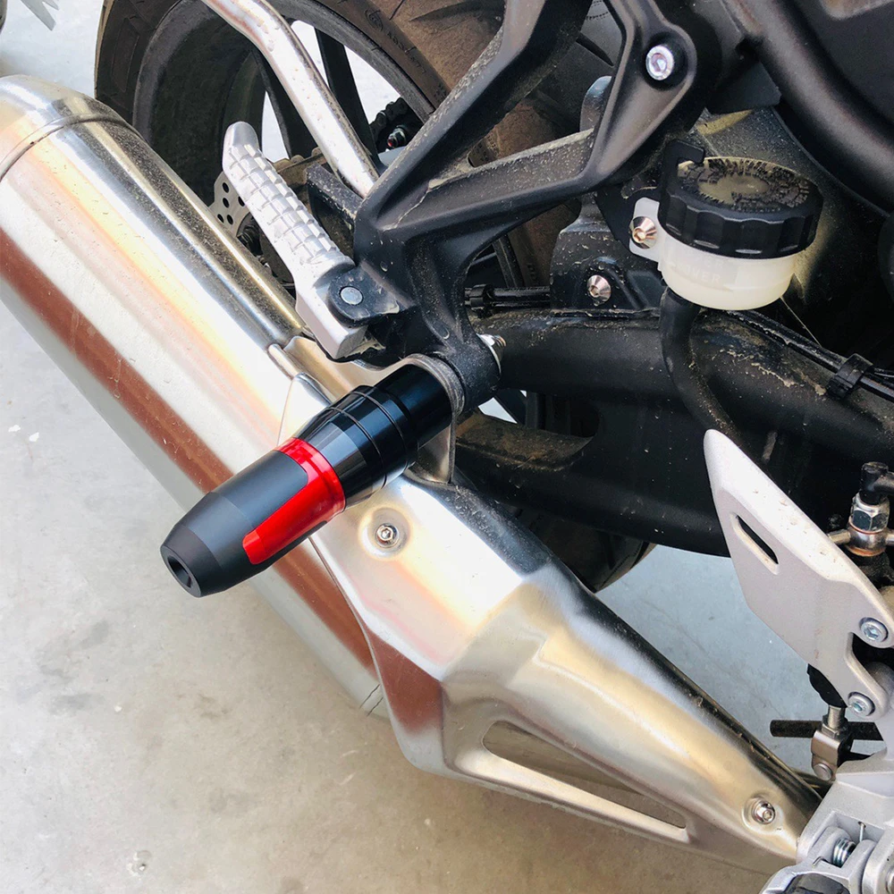 오토바이 액세서리 Honda CBF125 CBF190R CBF 500 600 CBF1000 CBF 1000 용 알루미늄 충돌 패드 배기 슬라이더 충돌 방지 장치