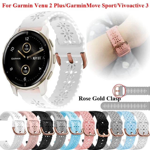 Bracelet silicone Garmin Venu SQ 2 (rose) 