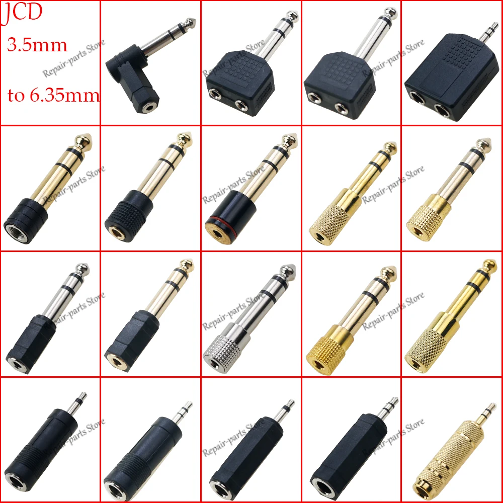 1 stücke 3,5mm Stecker/Buchse Stecker Jack Stereo Koppler Adapter 3,5mm Mono Stereo auf 6,35 RCA Lade stecker für iPhone PC Telefon – Detail 1