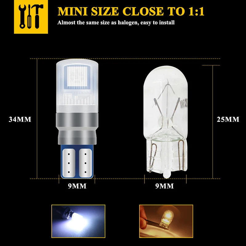 rgb 5050 led t10 w5w car light T10 led interior light position light auto clearance lamp Signal light Tail lights Makeup Lamp