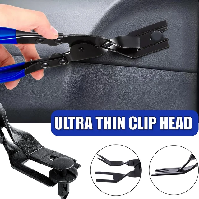 Pinze per rimozione dispositivi di fissaggio per clip per auto Kit pannello cruscotto finestra strumento di smontaggio pannello di fissaggio porta strumento di rimozione rivetti in plastica 3