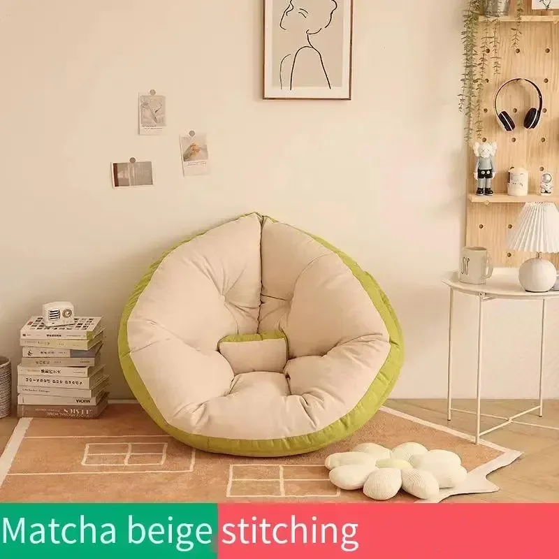 Living Room Floor Lazy Bean Bag Chairs Nordic Velvet Seat Puffs Relaxing Giant Puffs Bed Adults Tatami Soft Pouf