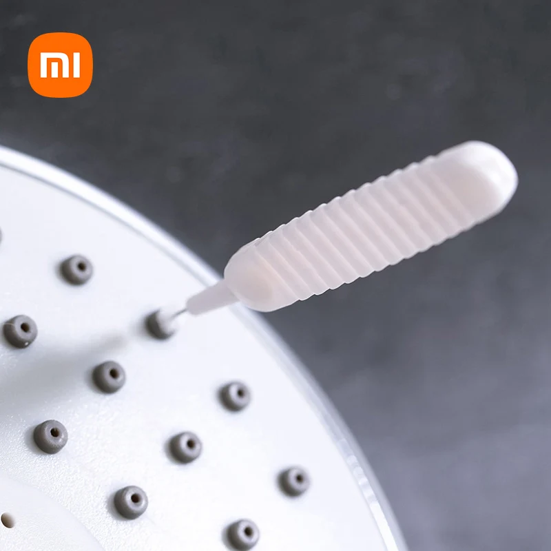 10PCS Bathroom Shower Head Cleaning Brush White Small Brush Pore Gap Clean  Anti-clogging Nylon For Kitchen Toilet Phone Hole