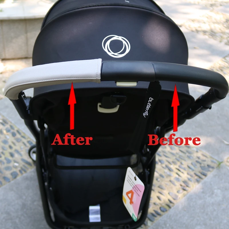 Baby Stroller Handle Cover For Bugaboo Butterfly Pu Protective Case Handle pram Strollers Accessories stroller accessories