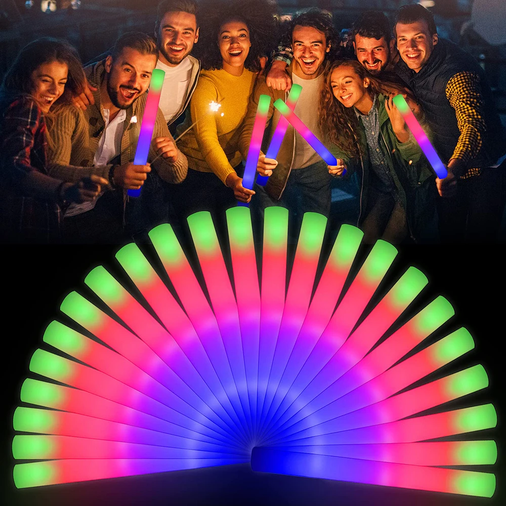 168pcs/Set Glow Party Kit, including 12 LED Glasses, 16 Foam Glow Sticks, 40 Finger Lights, 100 Glow Sticks, suitable for weddin