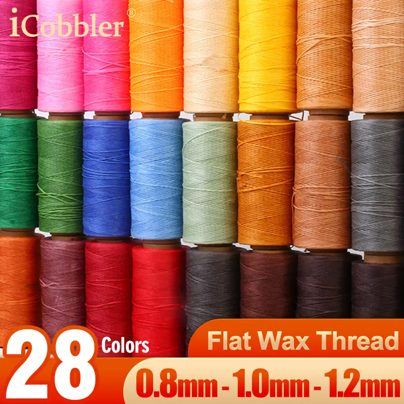 0.8/1.0/1.2mm Waxed Polyester Twine Cord Macrame Braided Bracelet