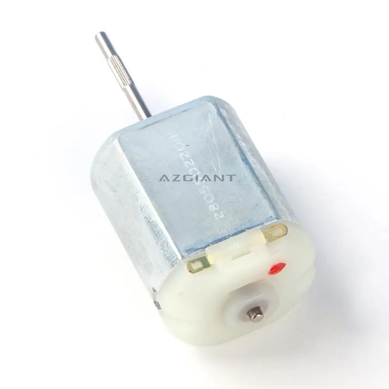 1 조각 긴 널링 샤프트 26.8mm FK-280SA-11410 마이크로 모터 280 카본 브러시 자동차 도어 잠금 모터 12V 외부 단자 접촉