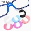 5 Pair Insert Nose Pad For Glasses Eyeglasses Push In Silicone Repair Accessory Child Kids U Shape Anti Slip Soft Black Blue Red 4