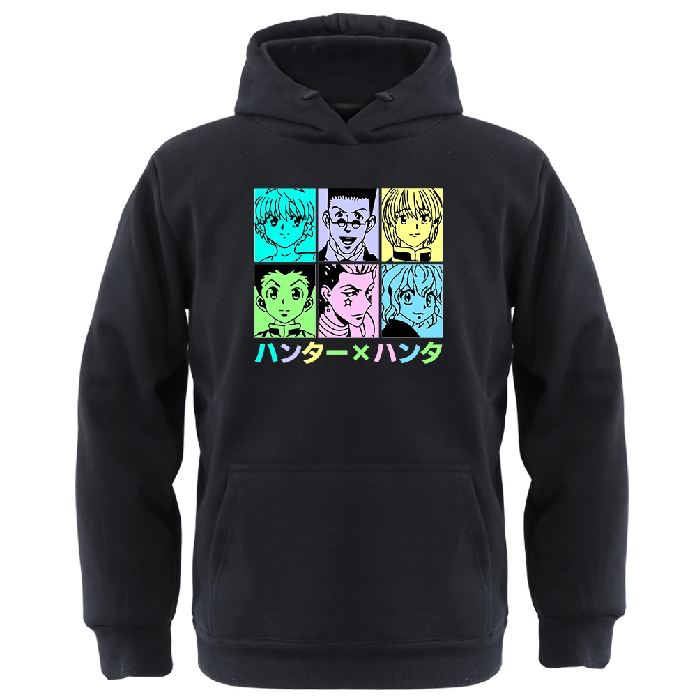 

Japan Anime Hunter X Hunter Hoodie Sweatshirts Mens Manga Killua Zoldyck Graphic Pullover Bodywarm Loose Pullovers Unisex Hoody