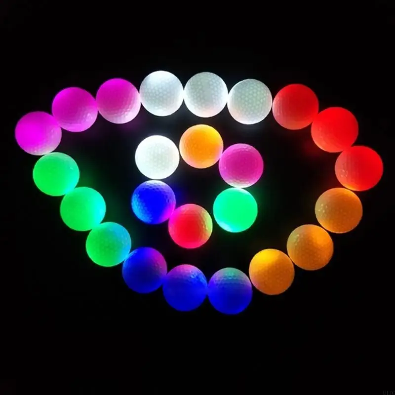 Glow Golf Ball for Night Sports Super-Bright LED Golf Ball Glowing in The Dark Golf Ball Long Lasting Light up Golf Ball