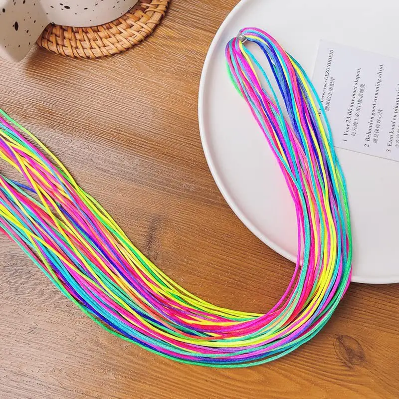 Children's Braided Hair with Colorful Ropes,sweet Headwear, Handmade Ribbons, Braided Hair Ropes, Summer Headband, Dirty Braids