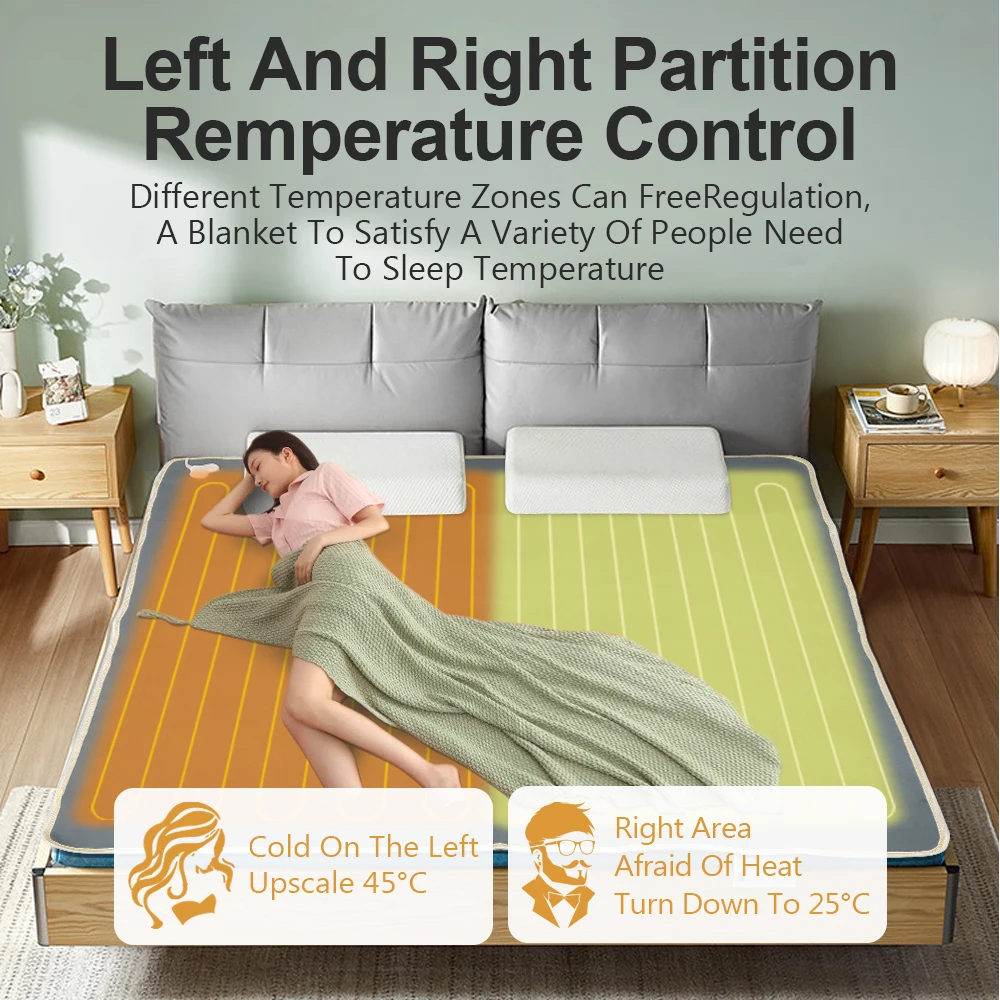 110v/220v Heated Blanket Electric Throw 150/120/70cm Heating Electric Blanket Heat Over-heat Protection CE Certification electric heating blanket electric heating pad heating sleeping mat