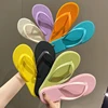 Women Slippers Fashion Women's Floral Imitated Straw Flip Flops Outdoor Sweet Non-Slip Sandals Hemp Rope Beach Shoes 1