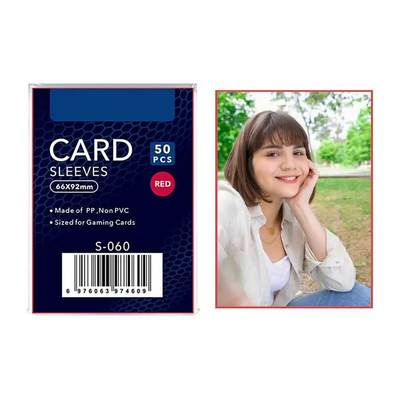

Card Protector Sleeves 50 Pieces Card Collector Photocard Binder Waterproof Thickened Photocard Binder Sleeves Album Photocard