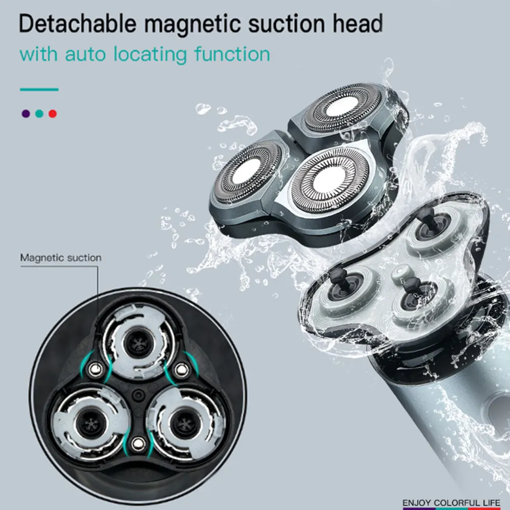 ماكينة حلاقة كهربائية VGR رطبة وجافة للرجال، ماكين...